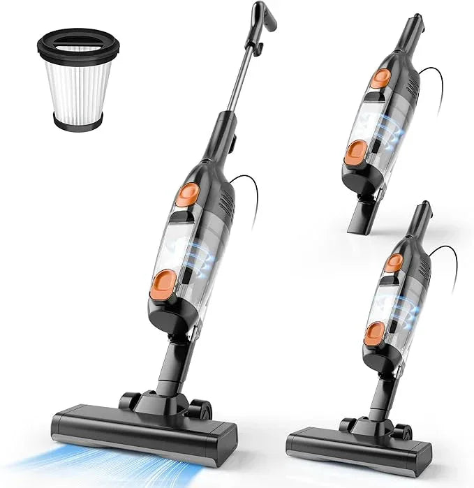 Vazone R6X Corded Stick Vacuum Cleaners for Home, 20Kpa Powerful Suction Stick Vacuum with 16Ft Cord, 2 in 1 Lightweight Handheld Vacuum Cleaner for Hardwood Floor Pet Hair - NeatNest