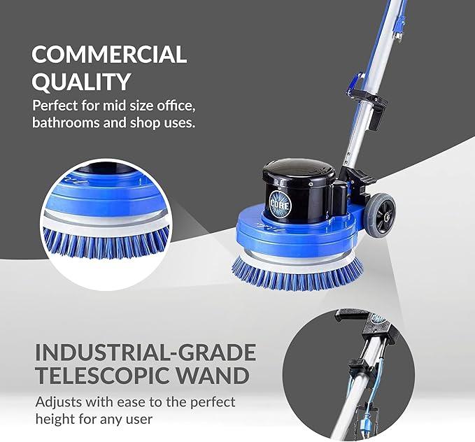Prolux Core 13 inch Electric Floor Buffer Scrubber and Polisher Machine - All Floor Surfaces - NeatNest