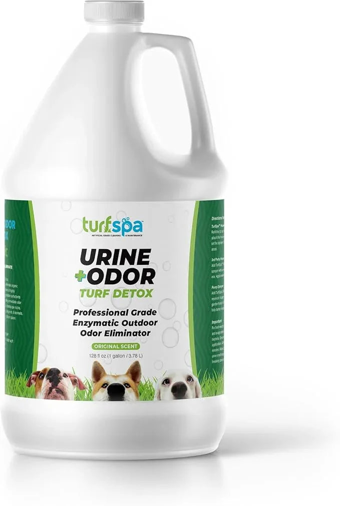 Urine & Odor Turf Detox: Gallon Refill of Professional Enzyme Cleaner & Odor Eliminator for Artificial Grass, Turf, Concrete, Patio & Kennels, Pet Urine Enzymatic Cleaner for Dogs & Cats - NeatNest