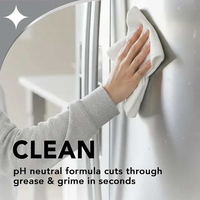 Weiman Stainless Steel Cleaner and Polish - Protects Appliances from Fingerprints and Leaves a Streak-Free Shine for Refrigerator, Dishwasher, Oven, Grill, 22 oz, 6 Pack - NeatNest