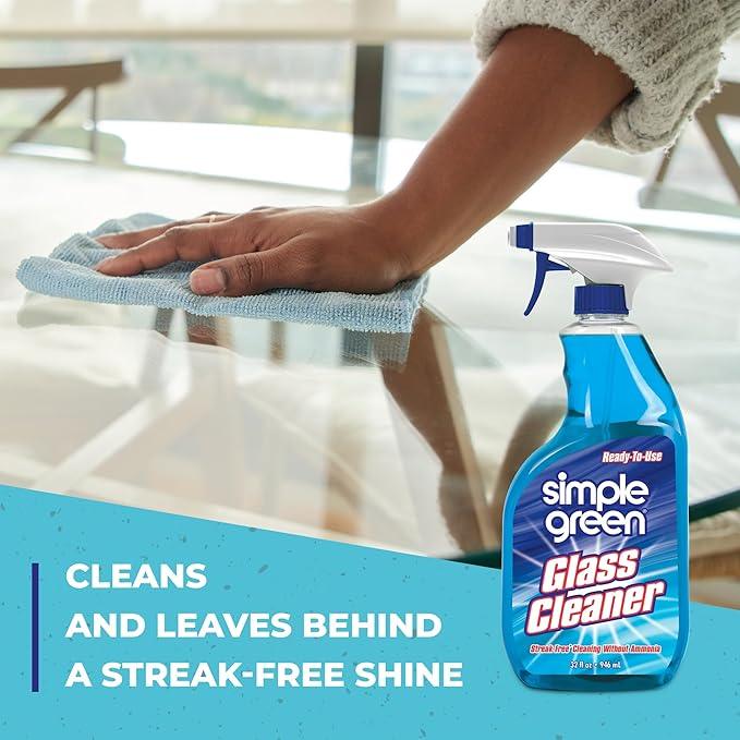 SIMPLE GREEN Ready-To-Use Glass Cleaner, 32 oz., Blue - NeatNest
