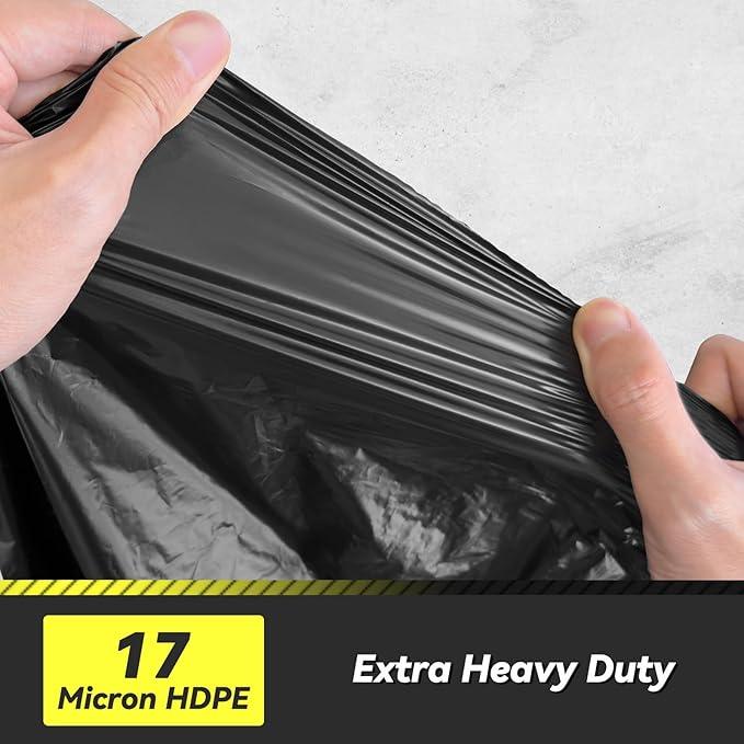 100 Count 17 Micron Extra Heavy Duty 4 Gallon Trash Bags, Sturdy & Tear-Resistant Small Trash Bags for Bathroom & Kitchen - NeatNest