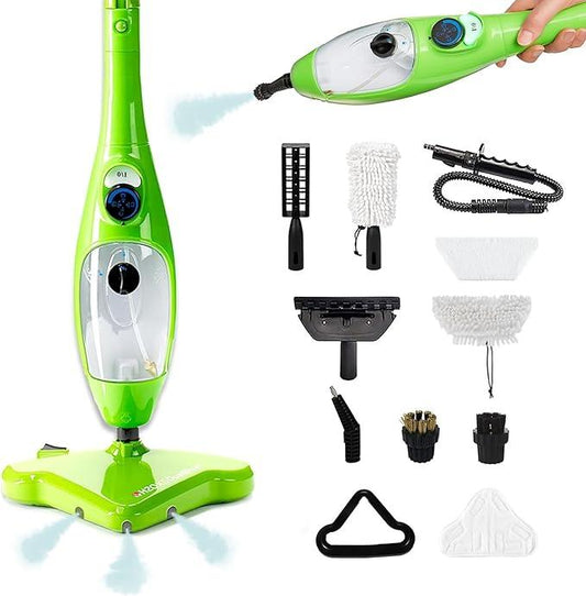 H2O X5 Steam Mop 5-in-1 DualBlast and Handheld Steamer Cleaner For Kitchen Tile Floors, Floor Steamer, Hardwood Floors, Grout Cleaner, Upholstery Cleaner and Carpets - NeatNest