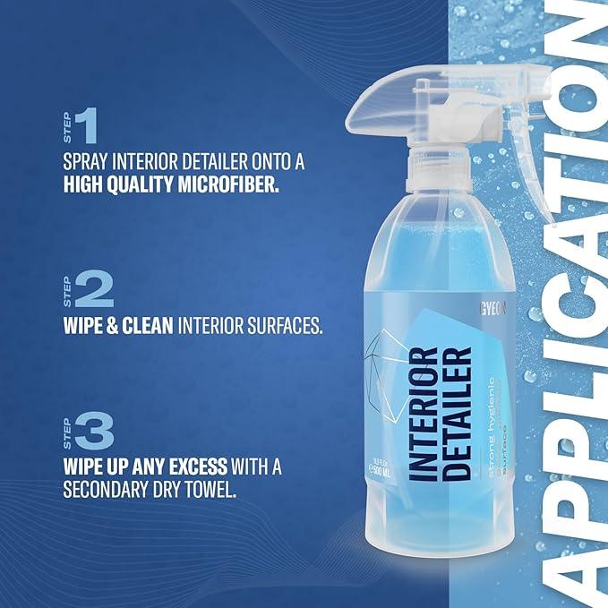 Gyeon Interior Detailer All‑Surface Car Interior Cleaner Safe on Leather Plastic Textiles Vinyl Dashboard Screen Trim Purify Matte Finish No Shine Residue - NeatNest