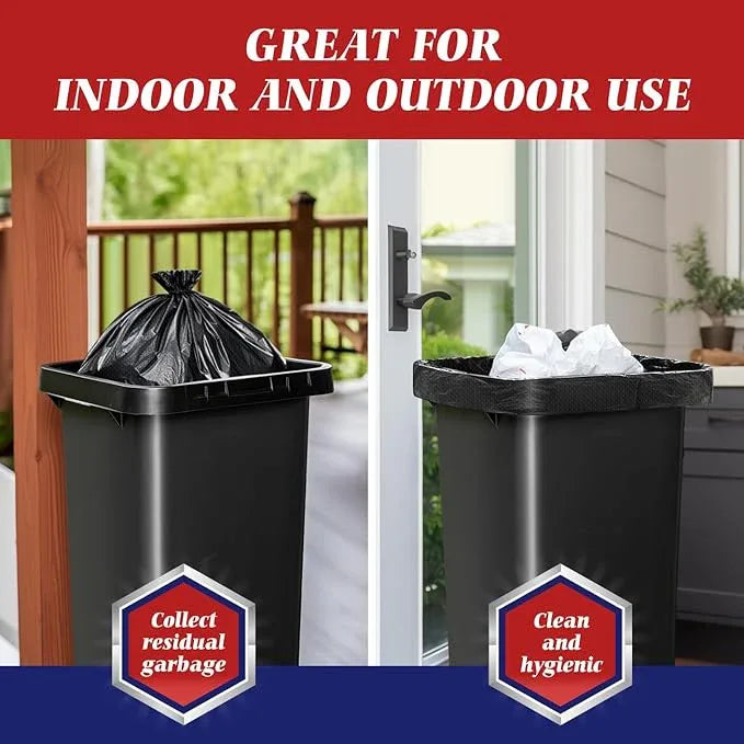 Teivio 40-45 Gallon Large Black Trash Bags 100 Counts All Purpose Trash Bags,39,40,42,44,45 Gal,Heavy Duty Garbage Bags,For Industrial, Commercial, Construction, Outdoor, Lawn, Leaf, Can liners - NeatNest