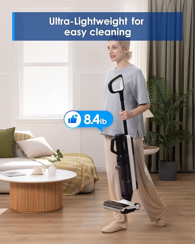 Tineco Smart Wet Dry Vacuum Cleaners, Floor Cleaner Mop 2-in-1 Cordless Vacuum for Multi-Surface, Lightweight and Handheld, Floor ONE S5 Combo - NeatNest