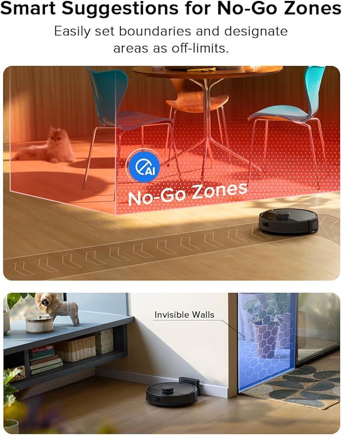 roborock Q7 L5 Robot Vacuum and Mop Combo, 8,000Pa Suction, Upgraded from Q5 Pro, Dual Anti-Tangle System, LiDAR Navigation, Multi-Level Mapping, Self-Charging Robotic Vacuum Cleaner, Black - NeatNest