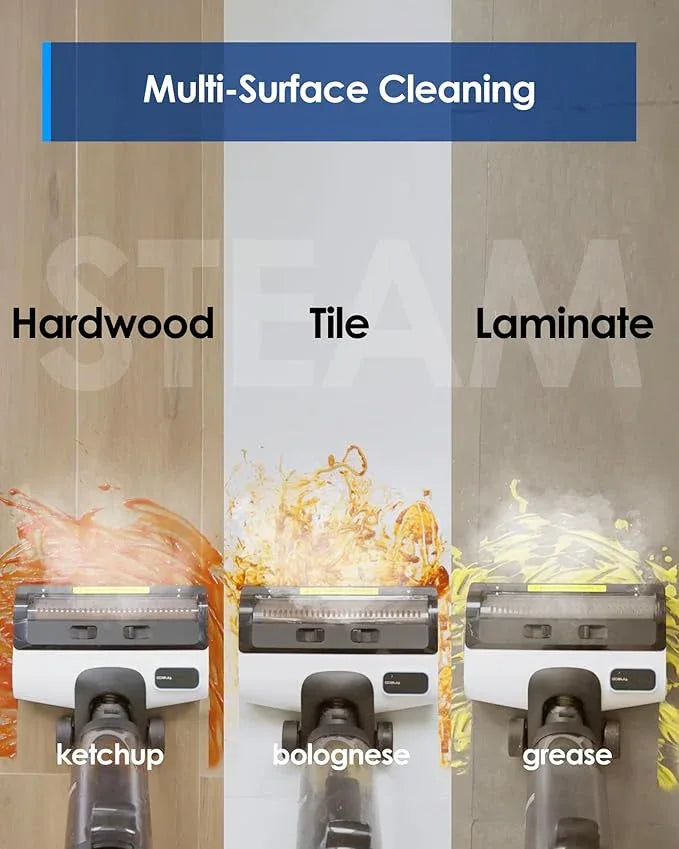 Tineco iFLOOR 5 Steam Wet Dry Vacuum All-in-one, Steam Mop Hardwood Floor Cleaner Great for Sticky Messes, 248℉ High-Temp Steam, Self-Cleaning with steam - NeatNest