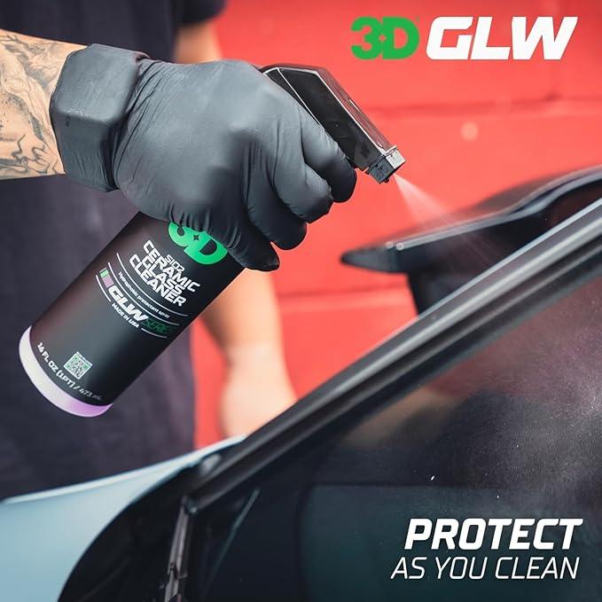 3D SiO2 Ceramic Glass Cleaner, GLW Series | Water & Rain Repellent | All-Weather Protective Ceramic Glass Cleaner | Safe for Tinted, Non-Tinted Windows & Mirrors | DIY Car Detailing | 16 oz - NeatNest