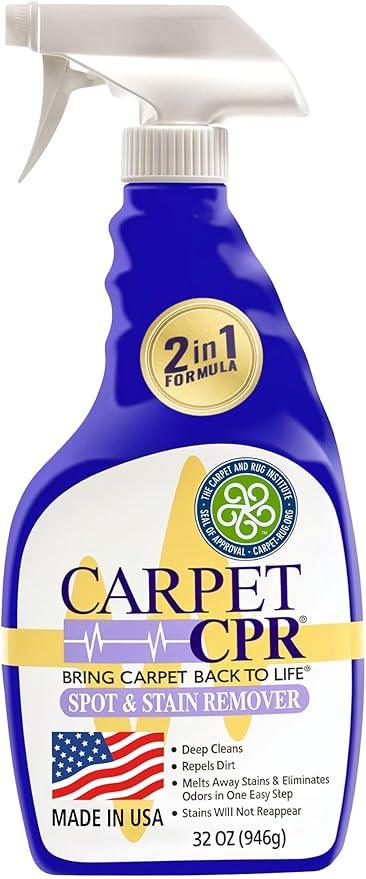 Carpet CPR Spot & Stain Remover Spray – Heavy Duty Carpet Cleaner for Pet Messes, Coffee & Tough Stains - NeatNest