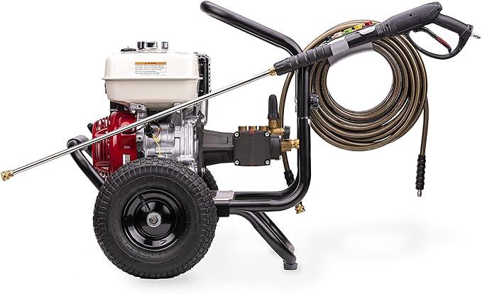 Simpson Cleaning PS60869 PowerShot 4000 PSI Gas Pressure Washer, 3.5 GPM AAA Triplex Pump, Honda GX270 Engine, Includes Spray Gun, Wand, 5 QC Nozzle Tips, 3/8-inch x 50-Foot Monster Hose, 49-State - NeatNest
