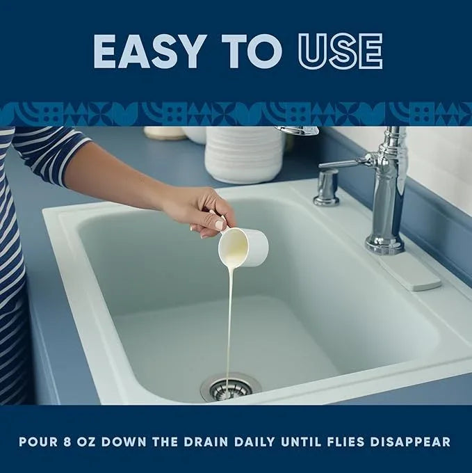 Fruit Fly Drain Treatment | Drain Fly Eliminator | All-Natural, Eliminates Gnats, Sewer Flies and More - Works in All Drains - 1 Gallon - NeatNest