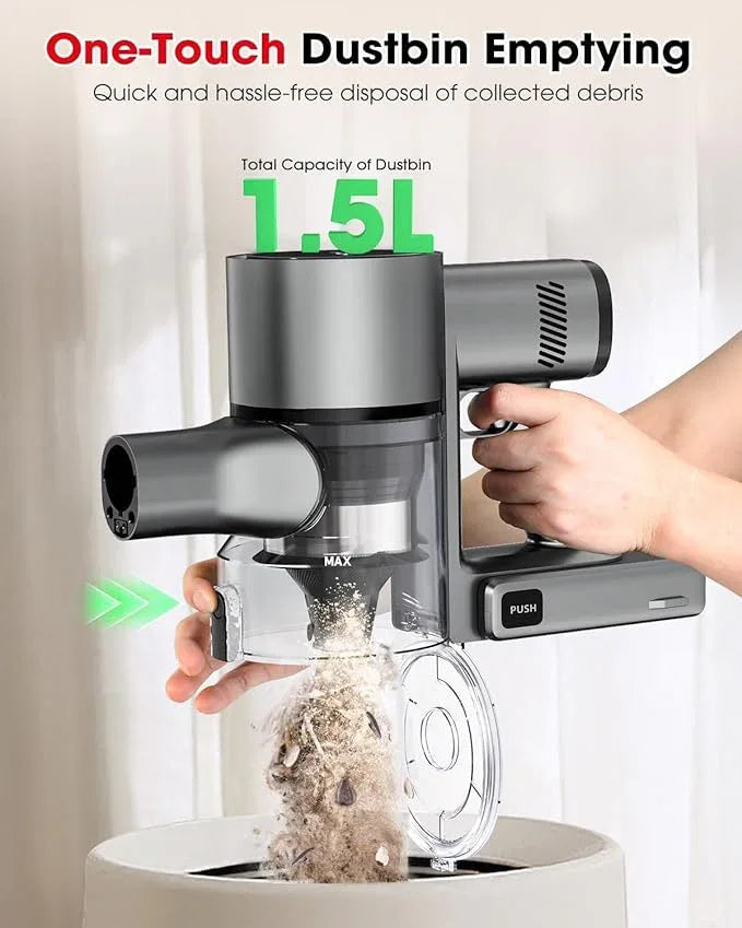 Cordless Vacuum Cleaners for Home, G26 Vacuum Cleaner, 45KPA Powerful Suction, Up to 60 Minutes, Tangle-Resistant, Rechargeable Stick Vac with Wall Mount for Pet Hair, Hardwood Floors - NeatNest