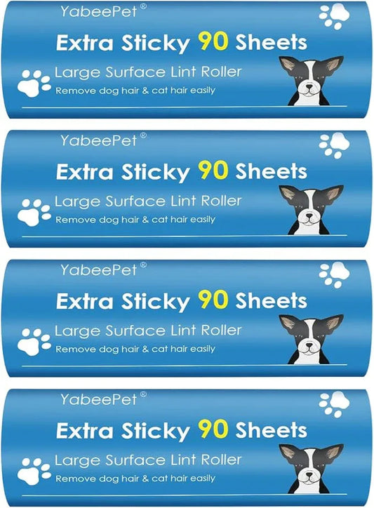 Extra Sticky Large Lint Roller Refills, 6.3'' Giant Lint Roller Refills for Pet Hair, Clothes&Furniture Cleaning, 360 Sheets in Total - NeatNest
