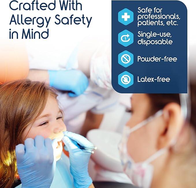 Inspire Nitrile-Vinyl Blend Exam Gloves - Disposable, Latex Free, Medical, Multipurpose for Cooking - NeatNest
