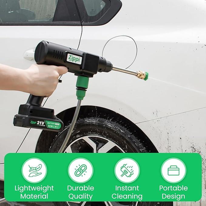 Zippi Hydro Cleaner Standard 2025 – Cordless High-Pressure Scrubber with Foam Dispenser, 1500 mAh Rechargeable & Lightweight for Efficient Outdoor Tile, Grout, and Surface Cleaning - NeatNest