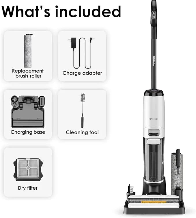 Tineco Floor ONE S7 Steam Cordless Wet Dry Vacuum Steam Mop All-in-One, Floor Washer for Sticky Mess Clean Up on Hard Floors with Digital Display, Self-Cleaning, Edge Cleaning, Safe for Kids & Pets - NeatNest