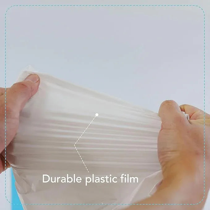 13 Gallon Drawstring Trash Bags, Unscented 200 Count Tall Kichen Garbage Bags, Pre-Separated, Ultral Strong, Leakproof, Sturdy, White - NeatNest