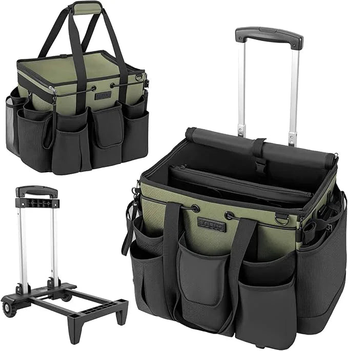 Large Cleaning Caddy for Cleaning Supplies Organizer, Rolling Cleaning Caddy Bags with Wheels for Housekeepers, Cleaning Carts on Wheels for Home Car Office Picnic - NeatNest
