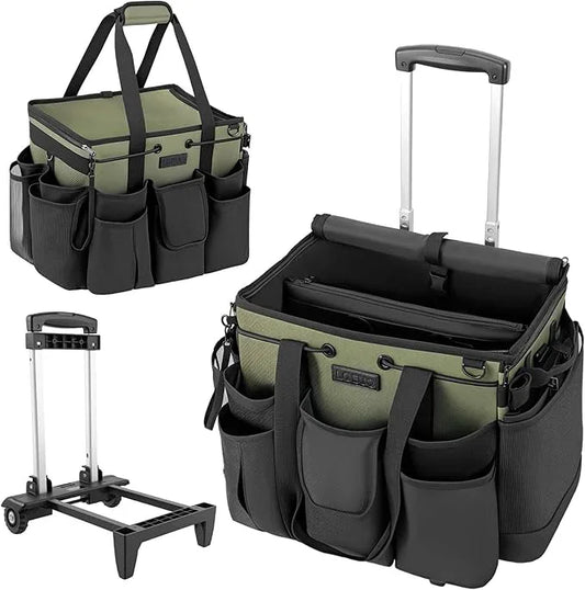 Large Cleaning Caddy for Cleaning Supplies Organizer, Rolling Cleaning Caddy Bags with Wheels for Housekeepers, Cleaning Carts on Wheels for Home Car Office Picnic - NeatNest