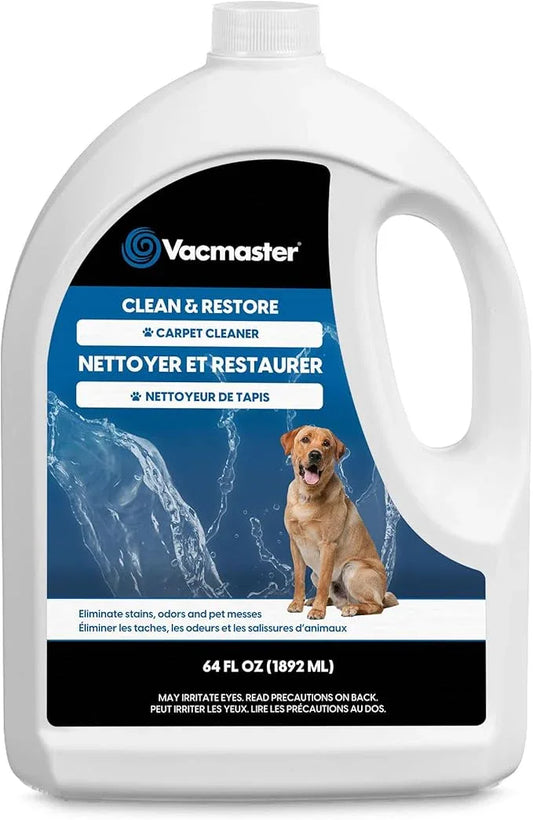 Vacmaster CCS03 Carpet Cleaner Shampoo Solution, 64 oz Spot & Stain Formula for All Carpets, Upholstery & Area Rugs - NeatNest