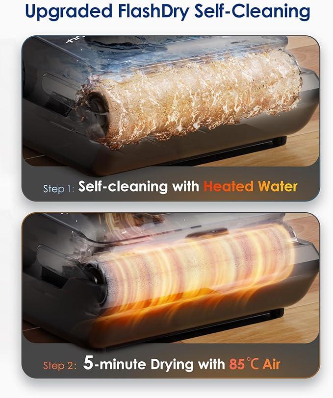 Tineco Floor ONE i6 Stretch Wet Dry Vacuum Cleaner, Vacuum & Mop All in One, 20kpa Powerful Suction, Up to 40 Minutes Runtime, 180° Lay-Flat, Anti-Tangle Design, Full-Path Self-Cleaning&185℉ Flashdry - NeatNest