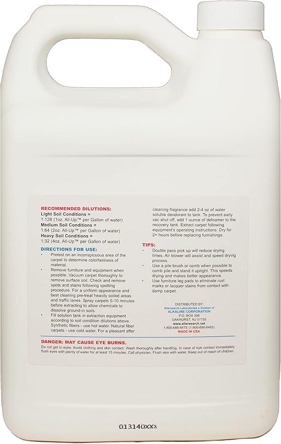 Allersearch All-Up Concentrated Anti-Allergen Carpet Spot Spray 1 Gallon (128 Oz) - NeatNest