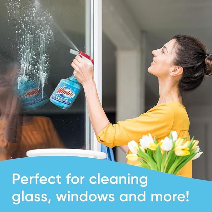 Windex 1 Gallon Refill, Glass Cleaner Refill 1 Gallon Original - With 1 Dissolve Pod - Makes 26oz - NeatNest