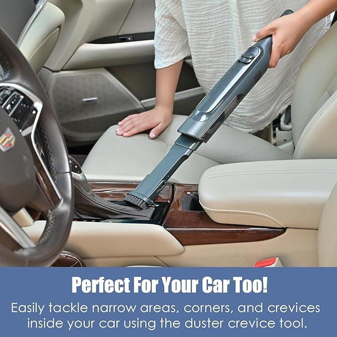 Handheld Vacuum Cordless, Super Lightweight 1.4lb with Powerful Suction, Charging Dock, Single Touch Empty and Detachable Dust Cup, Portable Mini Car Vac for Home Pet Car - NeatNest