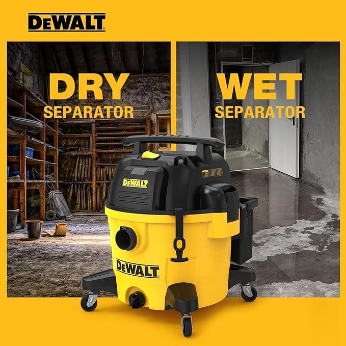 DEWALT 9 Gallon STEALTHSONIC Ultra Quiet Poly Shop Vacuum Wet/Dry, DXV09P-QTA Noise Reduction Vac for Shop, Heavy Duty Shop Vacuum for - NeatNest