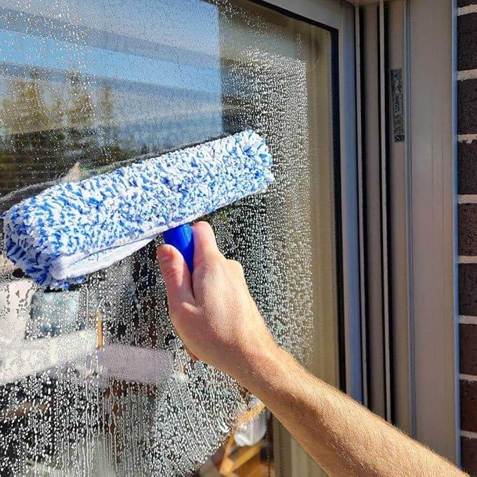 Squeegee & Window Washer Combo - Professional Grade Cleaning Tool for Sparkling Windows, Glass, and Surfaces - Ergonomic Design for Effortless Cleaning - NeatNest