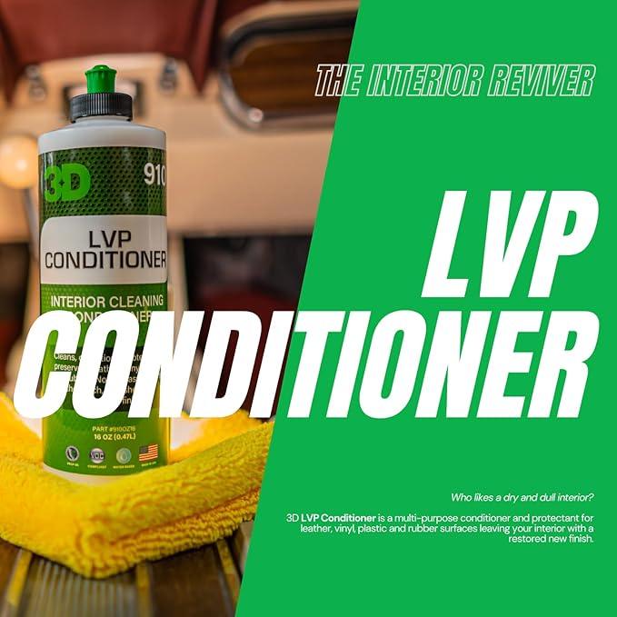 3D Leather, Vinyl & Plastic Conditioner | Restores, Conditions & Protects Car Interiors | Non-Greasy UV Protection for Seats, Steering Wheels, & Trim |16 oz - NeatNest