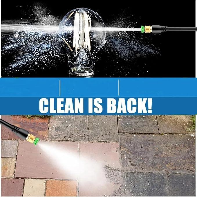 Pressure Cleaner High Power Cleaner with 4 Spray Tips and Soap Bottle for Fence, Patio, Light Blue - NeatNest