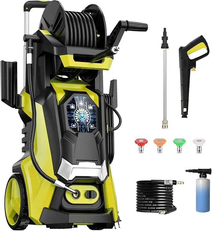 Pressure Washer Power Washer with Touch Screen and Foam Cannon, 5000PSIIMAX, High Pressure Cleaning Machine for Cars, Fences, Patios, Decks and Driveway - NeatNest