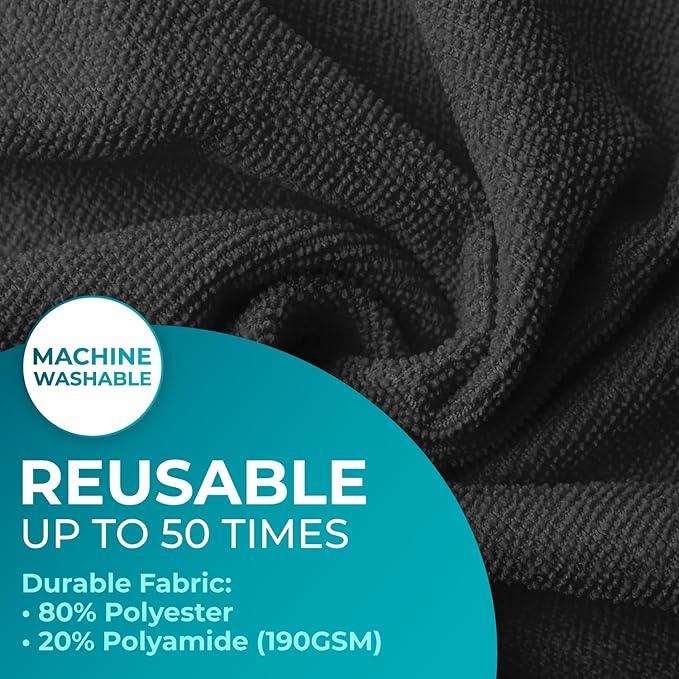 200 Pack Microfiber Cleaning Cloth Roll - Tear Away Reusable Paper Towels Washable, 11.8" Ultra Absorbent Cleaning Supplies for Housekeeping, Cleaning Rags Microfiber Towel, Lint Free Cloth Value Pack - NeatNest