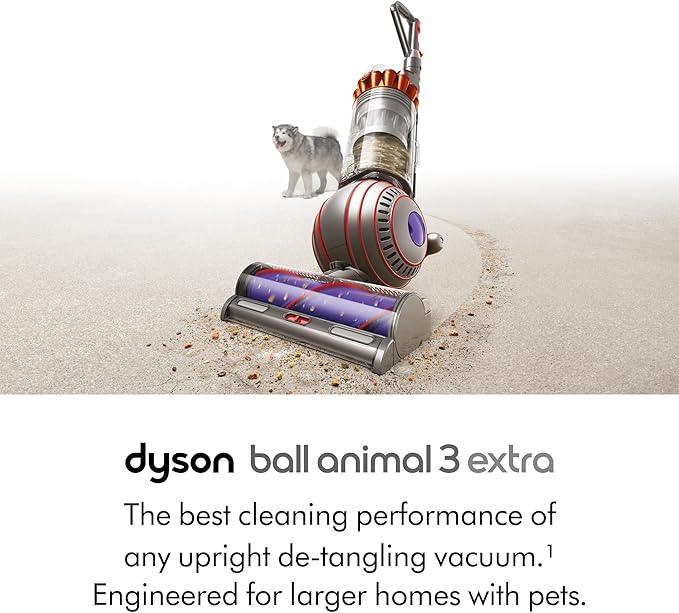 Dyson Ball Animal 3 Extra Upright Vacuum, Corded, 290AW, De-tangling Motorbar Cleaner Head for All Floors, 3 Suction Modes, Specialized pet Tools - NeatNest