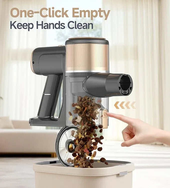 N17 Cordless Vacuum Cleaner, Upgraded Lightweight Stick Vacuum for Home, 45mins Runtime, Powerful Suction, Self-Standing, Anti-tangle, Rechargeable Vacuum for Hard Floor Carpets Pet Hair (Gold) - NeatNest