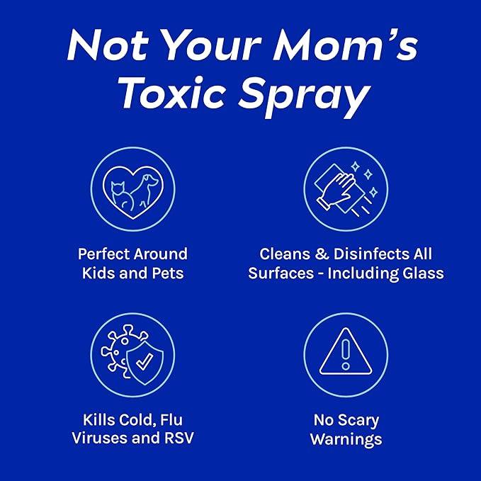CleanBoss Botanical Disinfectant - Multi-Surface Cleaner - 128 oz - Kills 99.9% of Germs + Cold & Flu Viruses - Fresh Thyme Scent - No Rinse on Food Contact Surfaces - Pet Friendly - NeatNest