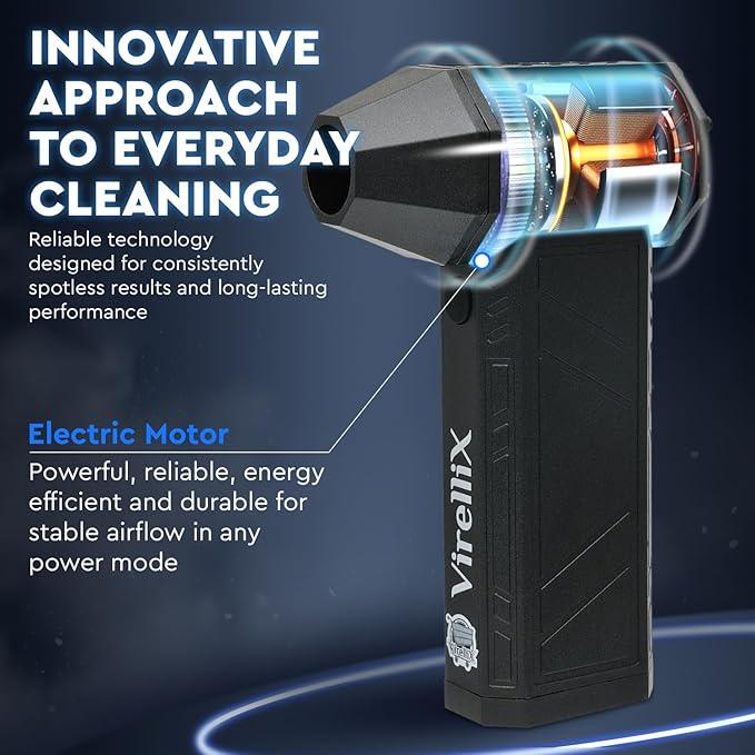 Powerful Electric Air Duster for PC - Turbojet 150000 RPM Air Blaster for Car Detailing - Rechargeable Air Duster for Electronics - for PS5 Dust Cleaner Handheld Blower Cordless - Soplador De Aire - NeatNest