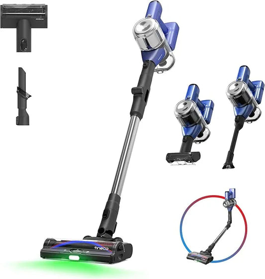 Tineco Pure ONE S50 Pro Cordless Stick Vacuum Cleaner, 200AW Powerful Suction, Zero Tangle Brush, 95Min Runtime, 180° Foldable Tube, 120° Green Light, Easily Tackles Large Debris Stick Vacuum - NeatNest