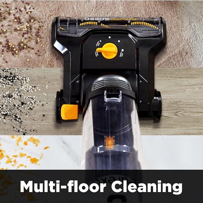 EUREKA PowerSpeed Lightweight Powerful Upright Vacuum Cleaner for Carpet and Hard Floor, Pet Turbo, Black,Yellow - NeatNest