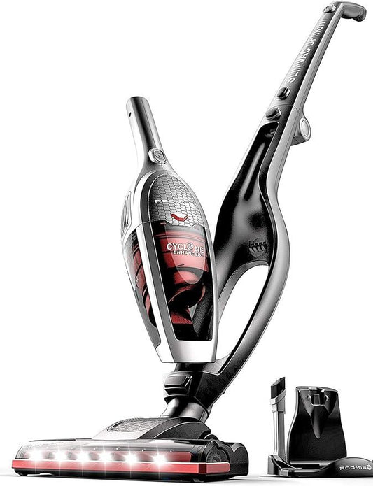 Roomie Tec SlimVac Cordless Vacuum Cleaner for Home – 2200mAh Battery, High Suction Power, Lightweight 2-in-1 Handheld with Bagless Filter, 6 LED Headlights and Auto Recharge Station - Vincent - NeatNest