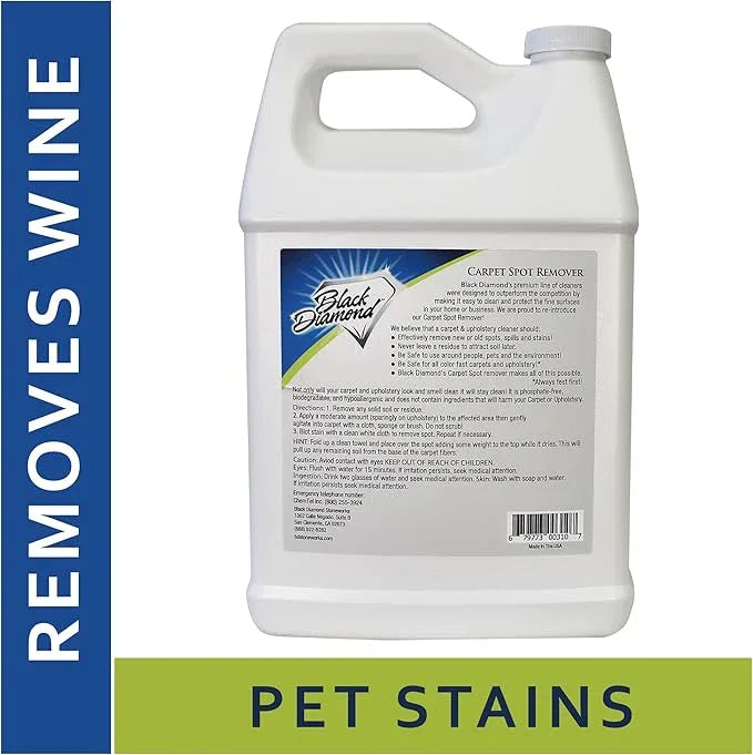 Black Diamond Stoneworks carpet and upholstery cleaner: this fast acting deep cleaning spot and stain remover spray also works great on rugs, couches, and car seats. (4-gallons) - NeatNest