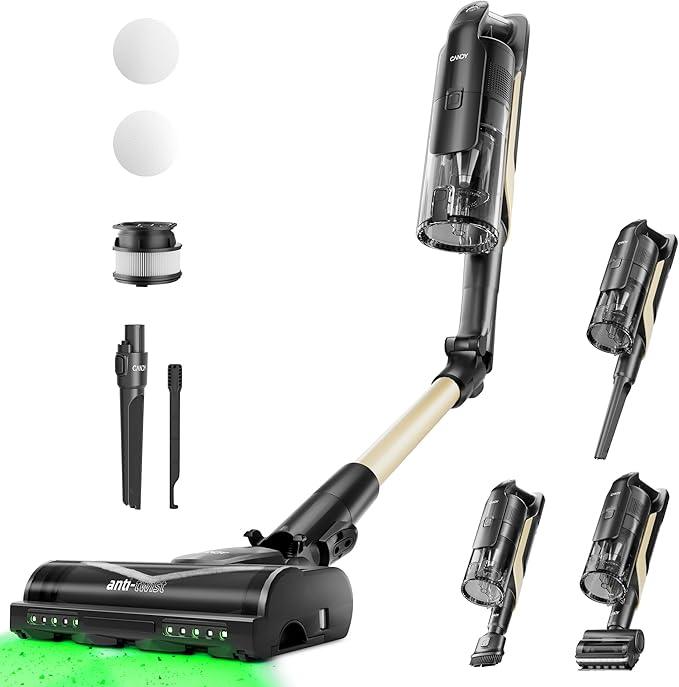 Candy Cordless Stick Vacuum, 650W/250AW Powerful Suction, 100min Runtime, Flexi-Fold Tube, Floor Direction Sensing, LED Headlights, Stick & Handheld Vacuum for Hard Floor, Carpet & Pet Hair, CVS60 - NeatNest