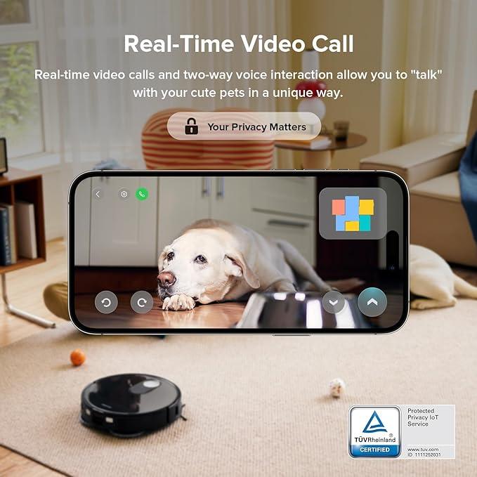roborock Qrevo Slim Robot Vacuum and Mop Combo, 8.2cm Ultra-Slim, 3D Sensing Tech, Advanced Obstacle Recognition, 11,000Pa Suction, FlexiArm Side Brush & Mop, Auto Mop Washing & Drying, Self-Emptying - NeatNest