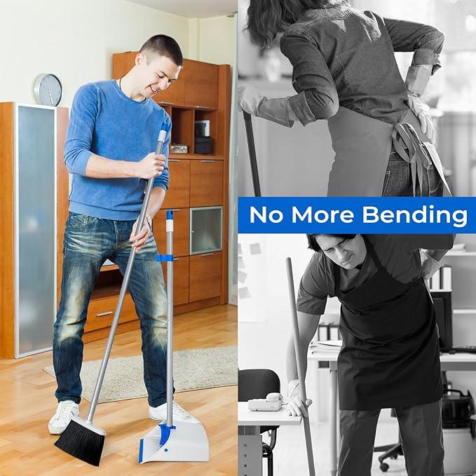 Broom with Dustpan Combo Set, Dustpans Stand Up - NeatNest