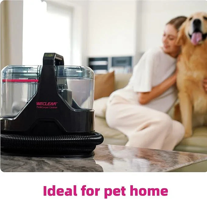 WECLEAN C3 Portable Spot Cleaner for Carpets and Rugs, 11.8 fl oz Clean & 9.9 fl oz Dirty Tank, 600W Motor with 18Kpa Suction, 18ft Power Cord & 5.5ft Hose, Carpet Cleaner Machine - NeatNest
