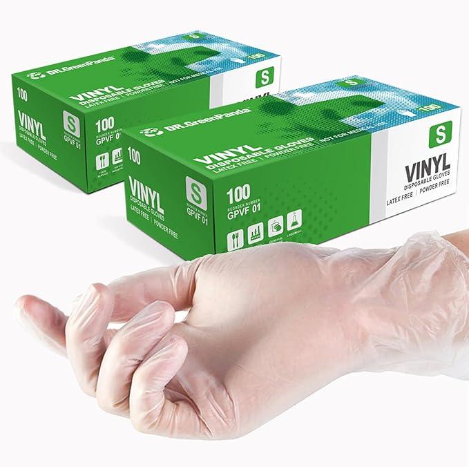 Clear Vinyl Food Safe Disposable Gloves Latex Free Powder Free for Food Prep Handling Cooking Cleaning - NeatNest