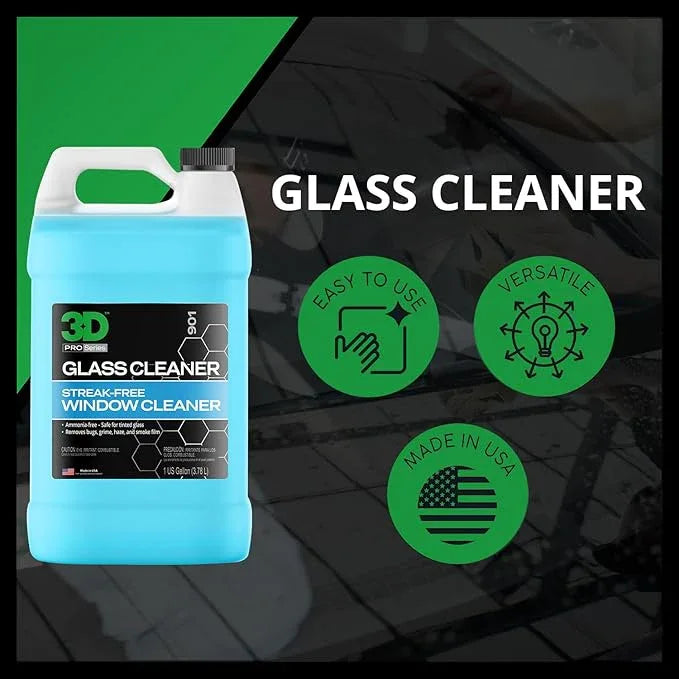 3D Glass Cleaner - Ready to Use, Tint Safe, Streak Free Glass Cleaner - Gallon - NeatNest