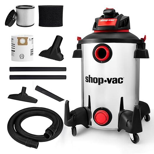 Shop-Vac 5761311 12-Gallon Wet/Dry Shop Vacuum, 6 Peak HP, 1.5 Inch Diameter x 7 Foot Hose, 20 Foot Cord, Ideal for Home, Garage, and Workshop Cleaning - NeatNest